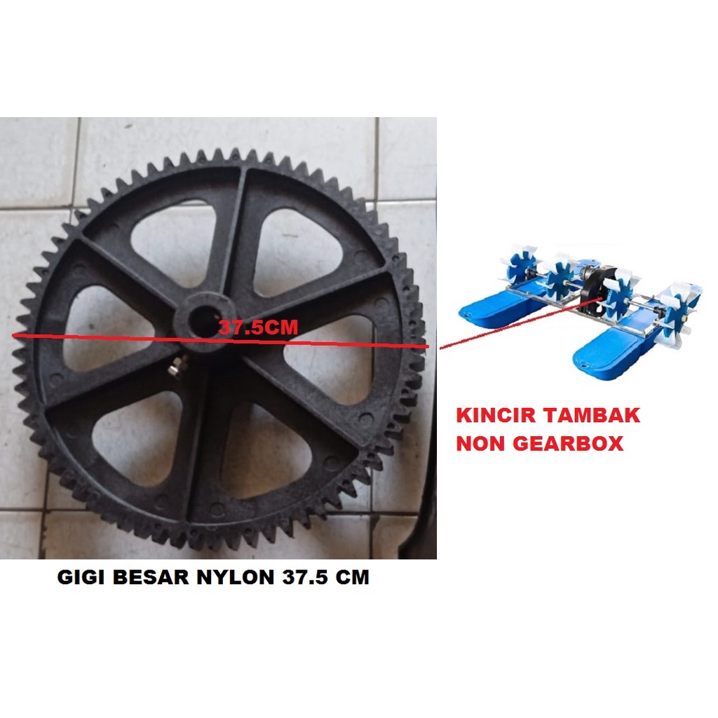 Roda gigi untuk kincir tambak non gearbox - 37.5cm