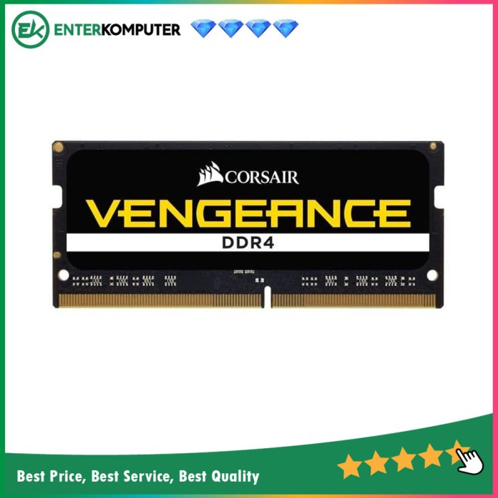 Ram Corsair SO-DIMM DDR4 16GB PC19200 - CMSX16GX4M1A2400C16 (1X16GB)