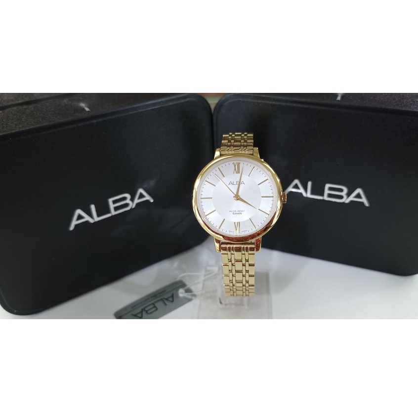 JAM TANGAN WANITA ALBA ASL028X1 GOLD ORIGINAL