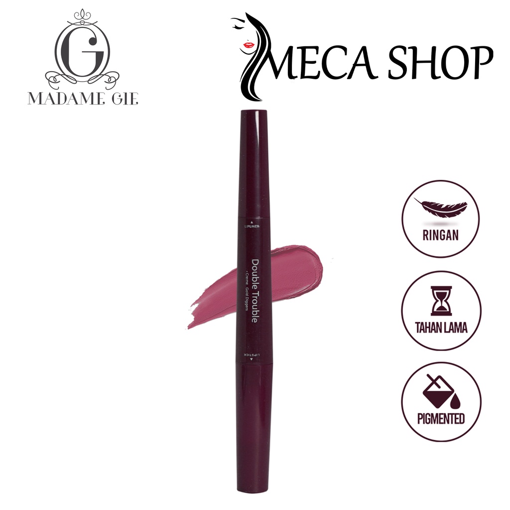 Madame Gie Double Trouble - MakeUp Lipstick Two in One