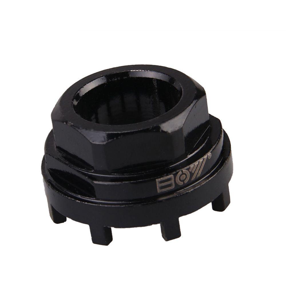 Lanfy Pembuka Engkol Sepeda 1PC Hitam Axis Sleeve 8tak Cartridge Baja Karbon Bagian Sepeda Crank Extractor