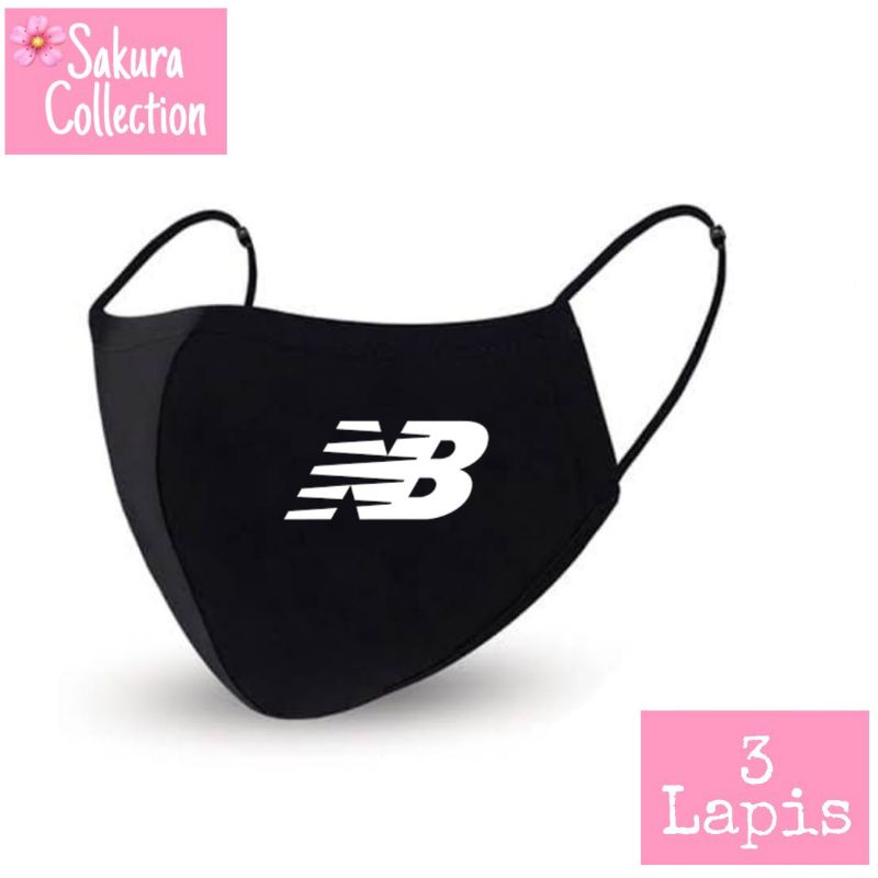 Masker Kain 3 Lapis - New Balance