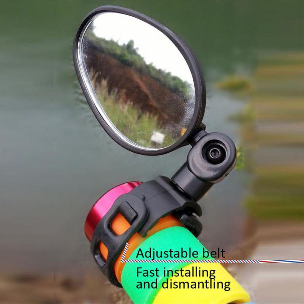 AUGUSTINA Spion Universal Gunung Jalan Sepeda Motor Stang Sepeda Adjustable Bersepeda 360putar Berkendara Safety Mirror Bicycle Mirror