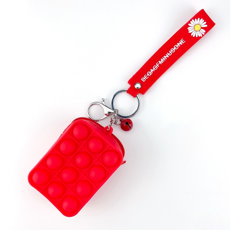 New 20cm Bowknot Pop It Pencil Case Push Bubble Toys Autism  Poppit Cute For Girls Pen Bag Anti-stress Fidget Toys