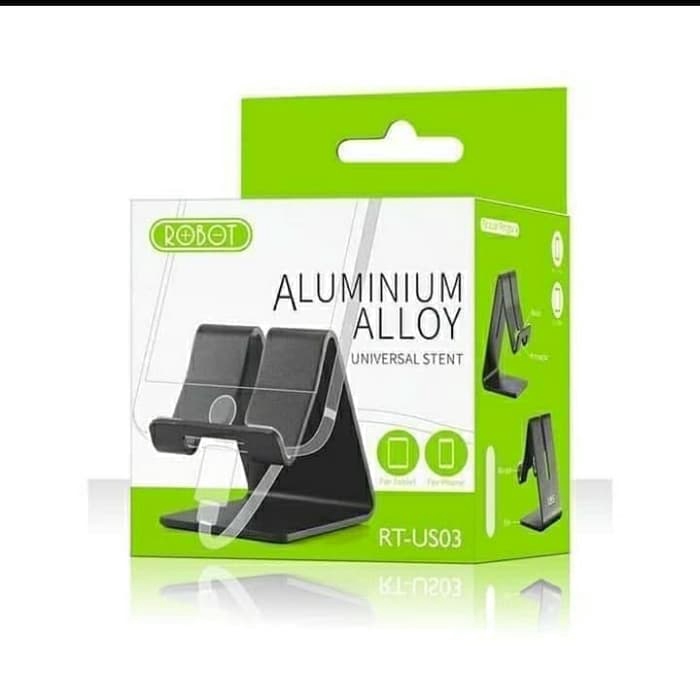 STAND HOLDER ALUMINIUM HANDPHONE ROBOT RT-US03 BRACKET HANDPHONE