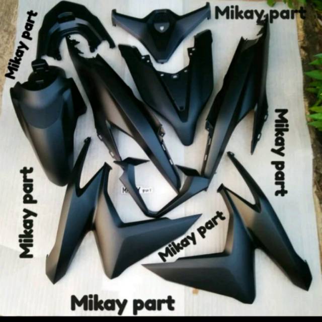 Ful Set Cover Body Vario 125 150 Led 2018 2019 Hitam Dof Cover Body Halus Full 100 Original Ahm Shopee Indonesia