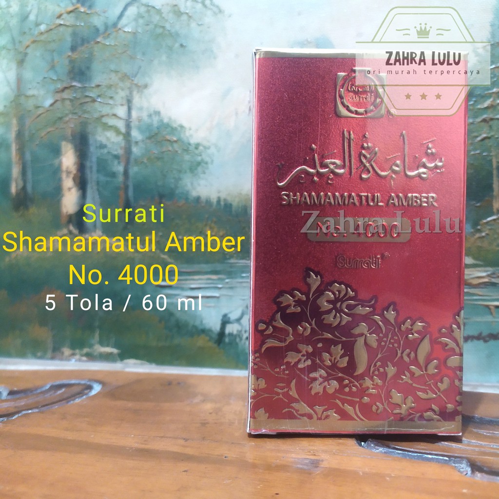 Parfum SHAMAMATUL AMBER NO.4000 60ml - 5 Tola By Surrati Asli Original Arab Saudi