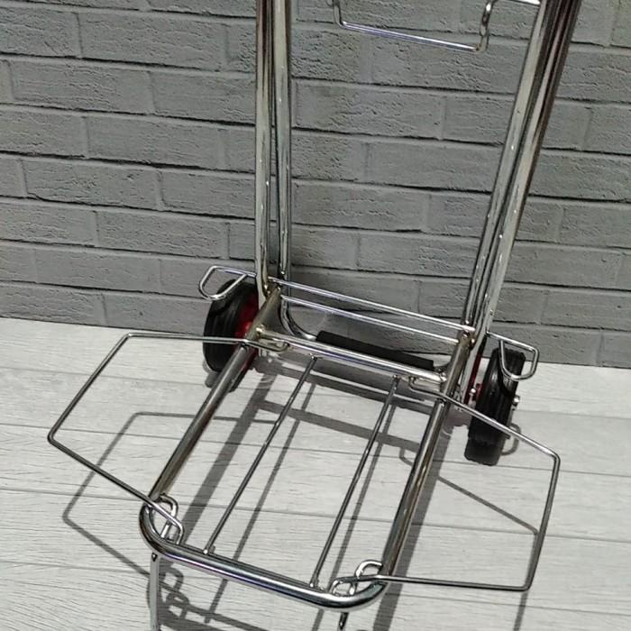 Trolley Troli Lipat Stainless Troli Gas & Galon Air