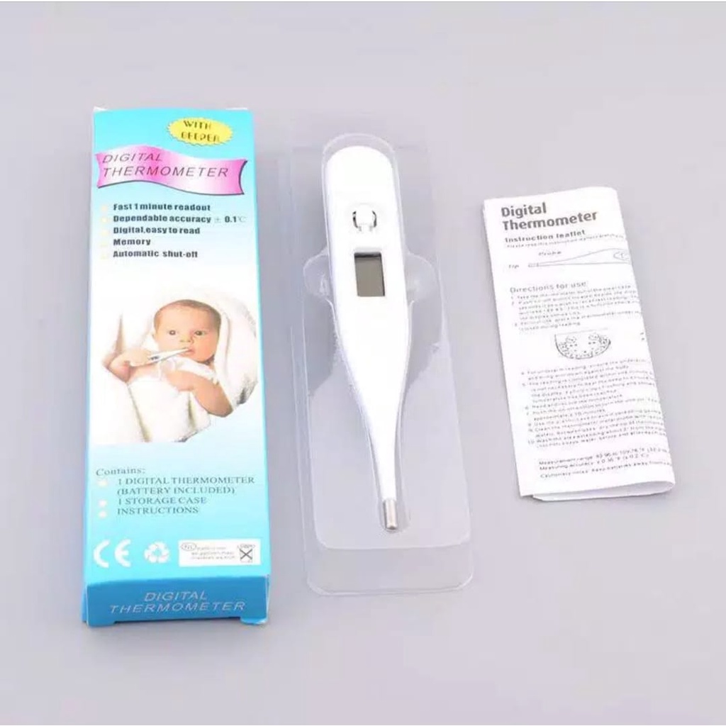 Termometer Dapat Digunakan Kembali Bayi Anak Dewasa Tampilan LCD Elektronik untuk Ketiak Mulut Digital Tahan Air Termometer Perawatan Kesehatan Pengukuran Suhu Termometer R-27