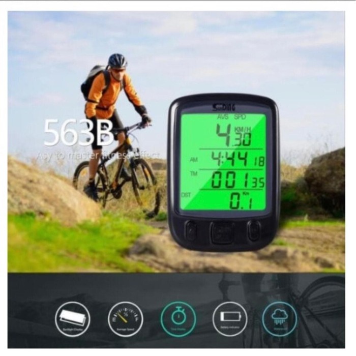 BAROKAH GAMIS PREMIUM BICYCLE SPEEDOMETER WATERPROOF ALAT PENGUKUR JARAK SEPEDA