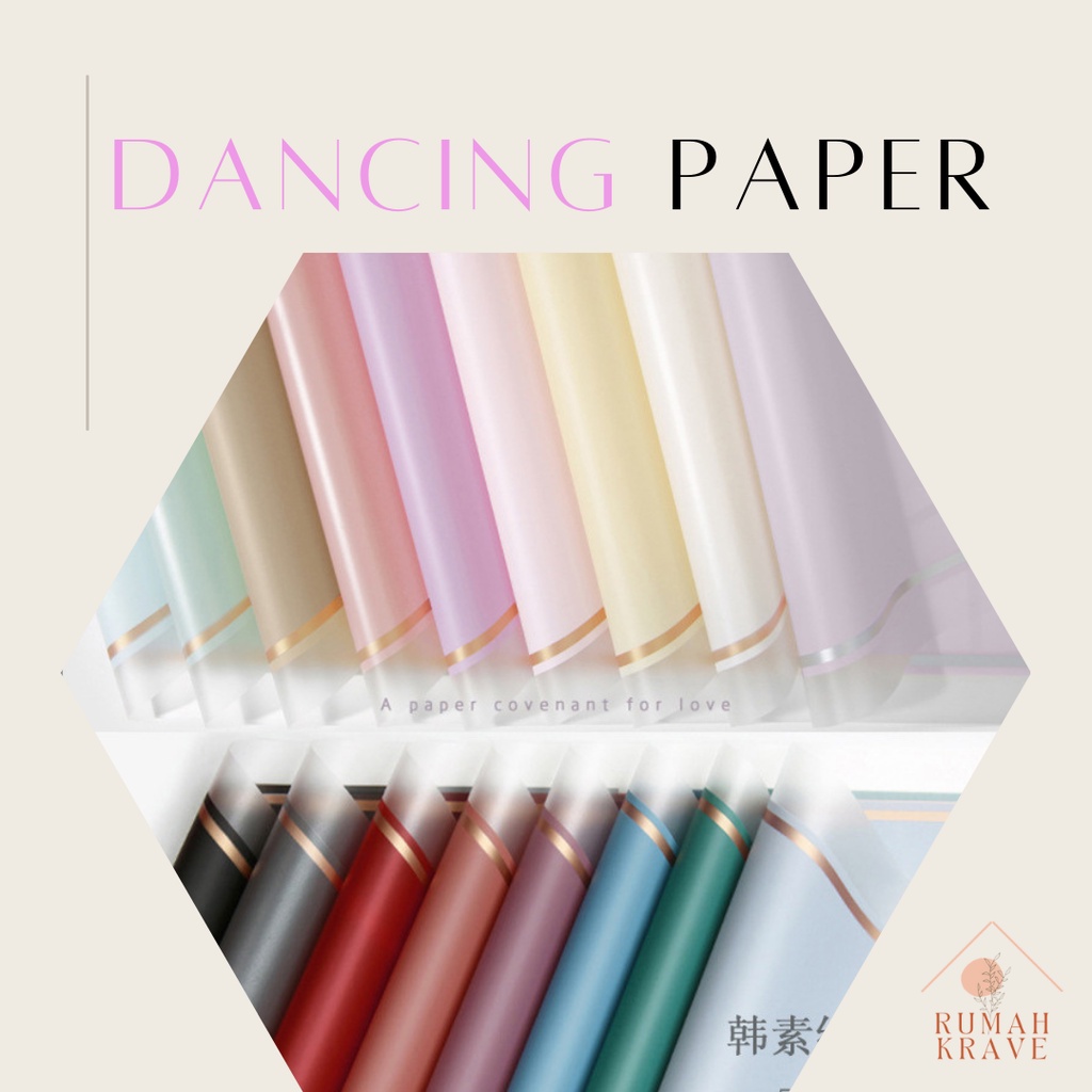 

RUMAH KRAVE - Dancing Paper Cellophane Wrapping Paper Kertas Bunga Buket