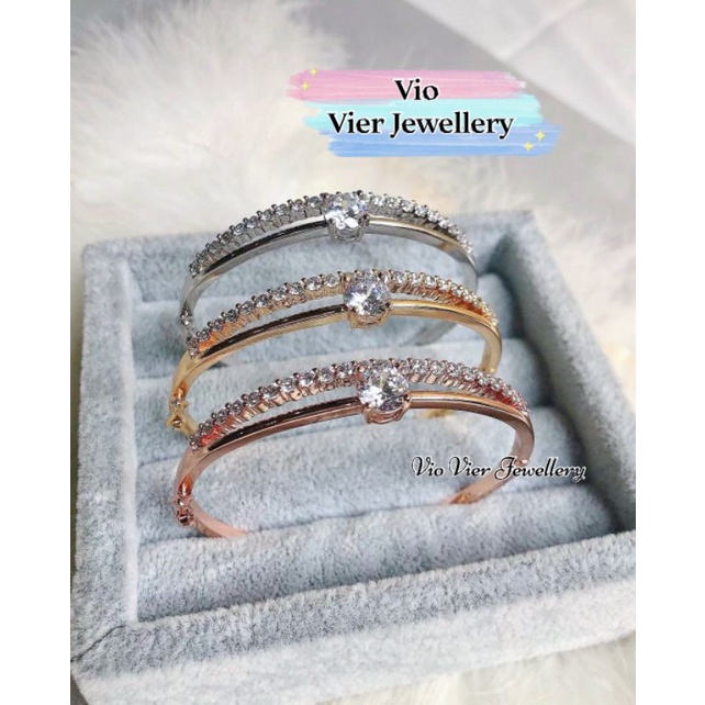Gelang Bangel (Vier) Replika Berlian Lapis Emas