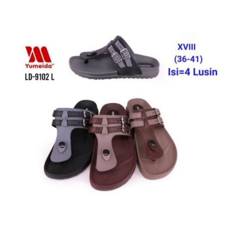 DLA - SANDAL WANITA JEPIT KARET SENDAL JELLY CEWE YUMEIDA 9102