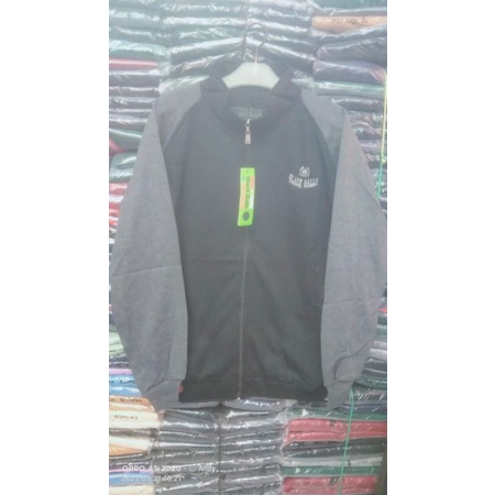 jaket jemper krahkombinasi / jemper resleting kra pria,wanita remaja /dewasa size : L,XL,XXL