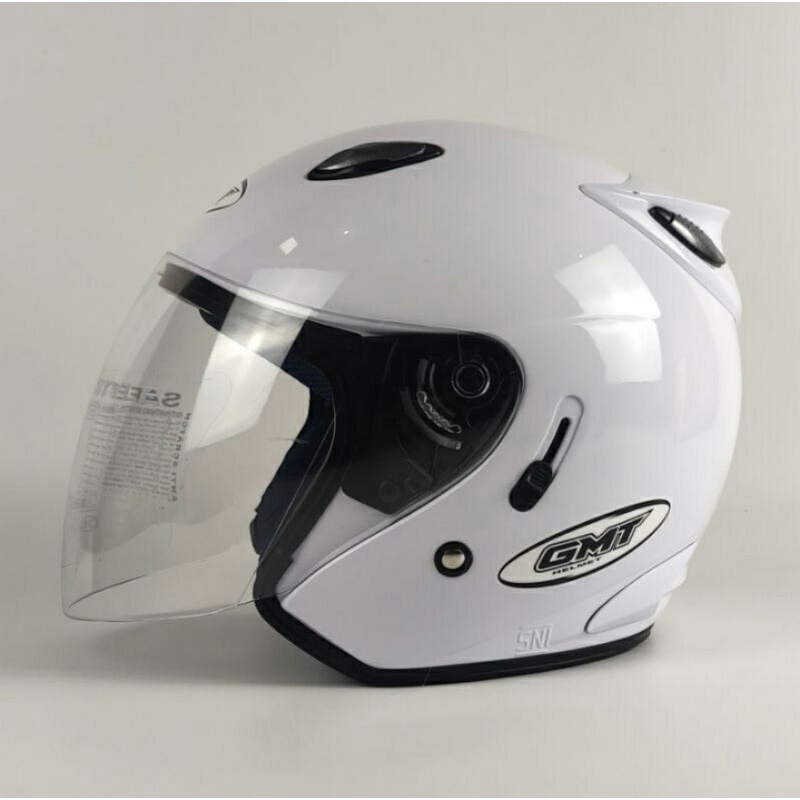 HELM HALF FACE DOUBLE VISOR HELM MOTOR/HELM GMT/HELM MURAH/HELM COWOK CEWEK WANITA PRIA DEWASA SNI ORIGINAL HELM DEWASA HELEM