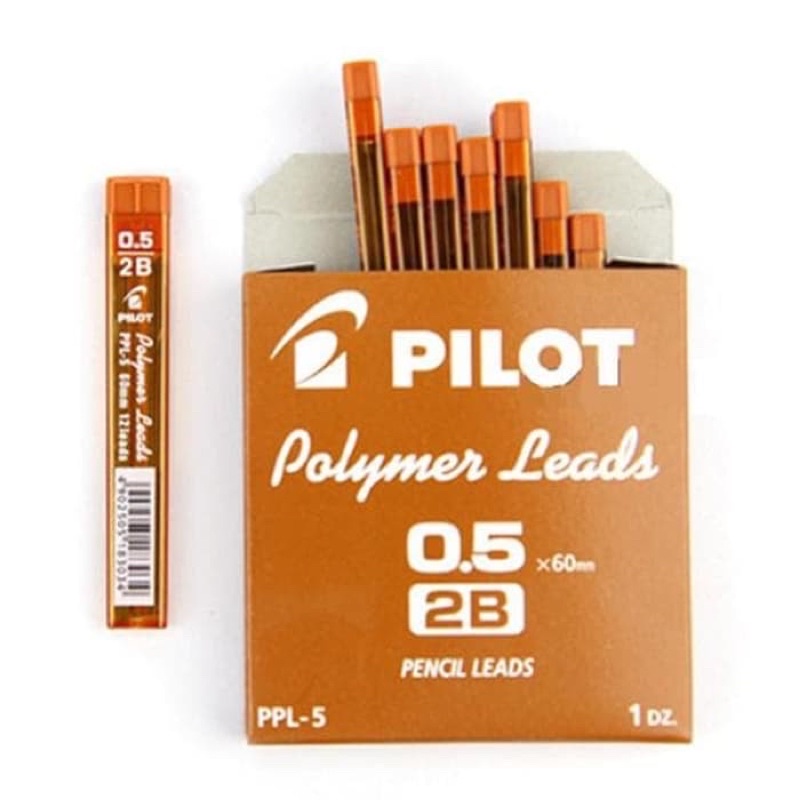 

(1Pack 12 Tube) Isi / Refill Lead Pensil Mekanik 2B Pilot 0,5 PPL