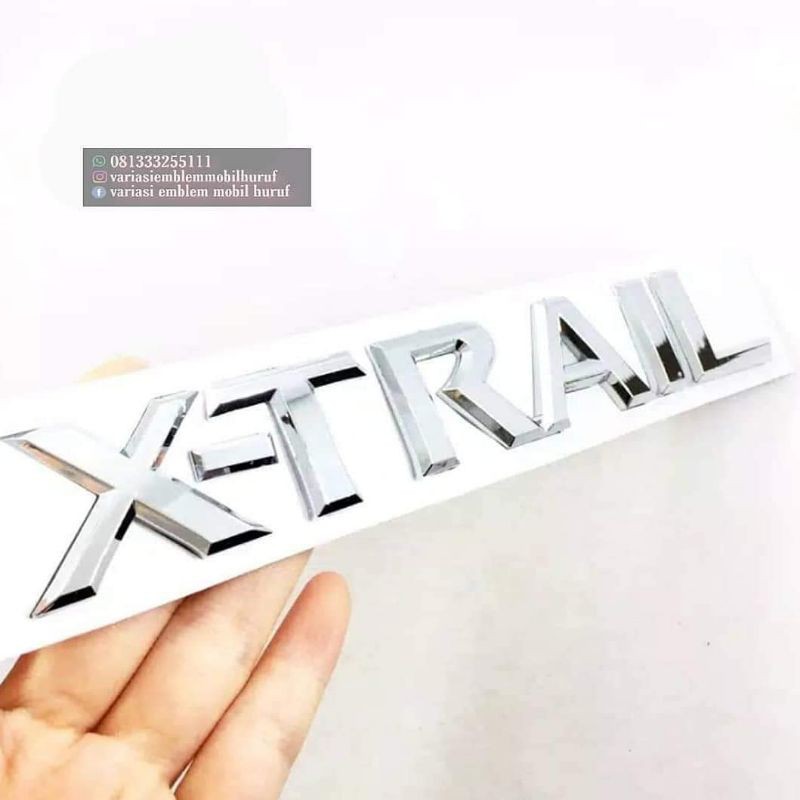 Emblem logo nissan XTRAIL ukuran original bagasi