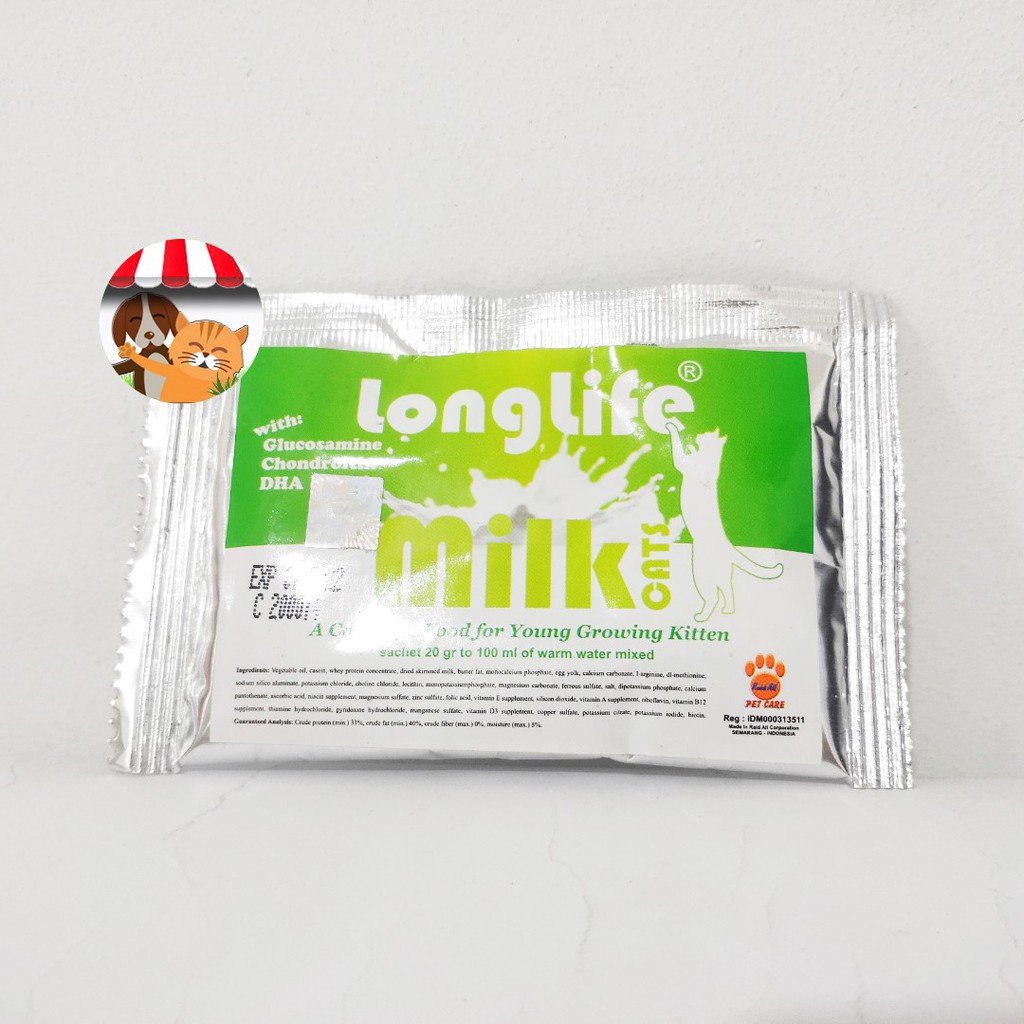 Susu Longlife Food For Young Growing Kitten sachet - Susu Anak Kucing Long Life