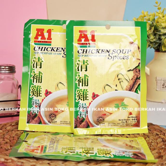 

Big Sale A1 Chicken Soup Spices 35 gr / A 1 Sup Rempah Ayam Cuci Gudang Awal Tahun