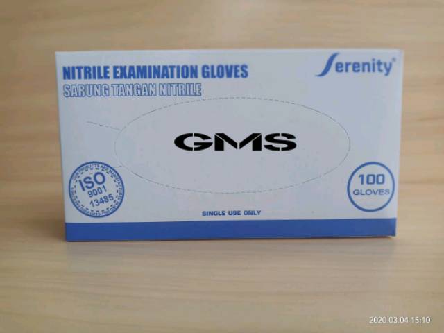 Sarung Tangan Nitrile Non Powder / Sarung Tangan Nitril / Examination Gloves Box isi 100 Pcs