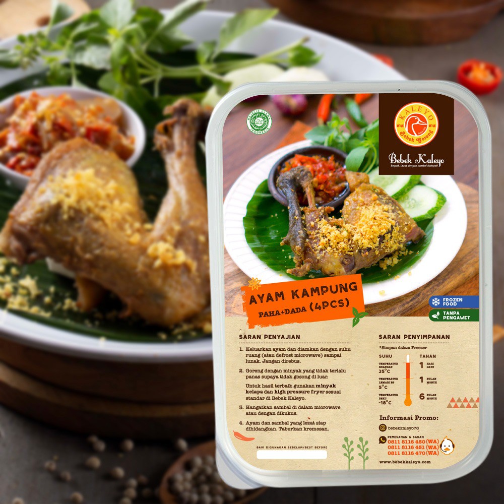 

Kaleyo Ayam Kampung Frozen 4pcs