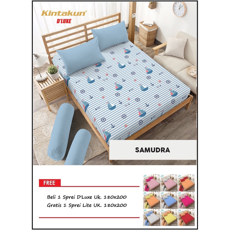 PROMO Kintakun Sprei D'Luxe Uk. 180x200 FREE Kintakun Sprei Lite Uk. 180x200 - Random