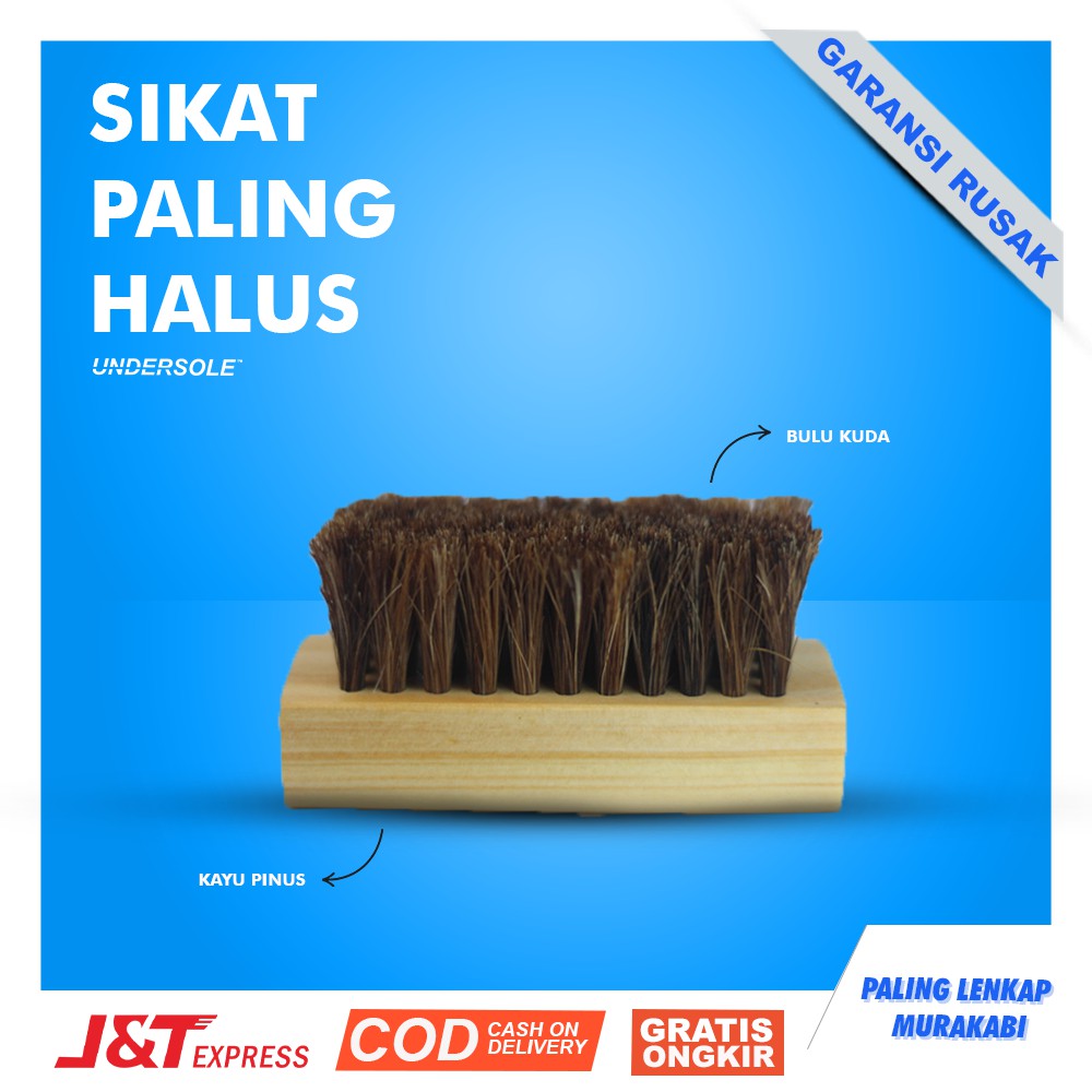 Sikat sepatu bulu kuda Premium Brush Sikat sepatu premium cuci sepatu