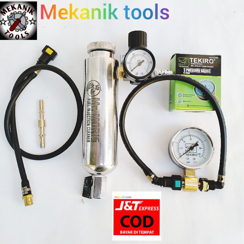 SEPAKET Tabung Infus Injector Mobil motor Pressure gauge mobil