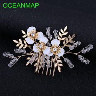 Sirkam Hiasan  Rambut  Bridal Model  Bunga Kristal untuk 