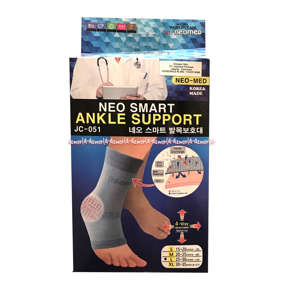 Neo-Med Neo Smart Neo Ankle Support JC-051 Alat Pelindung Tumit Saat Olahraga Neo Med