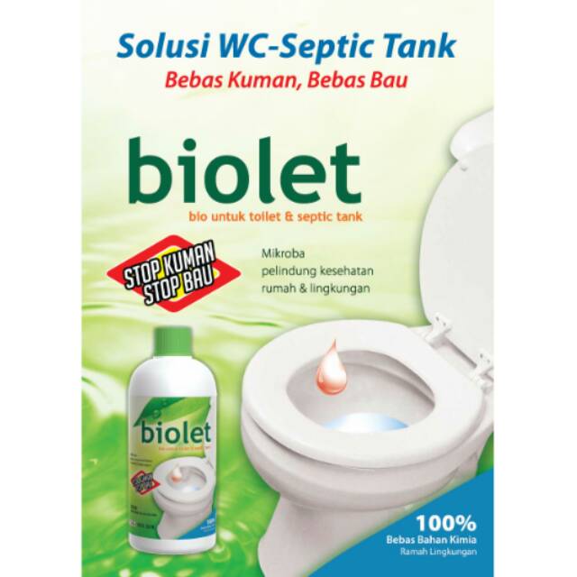 BIOLET - Solusi Ampuh Mengatasi WC Mampet, Penuh, Bau/Kuras WC Tanpa Sedot
