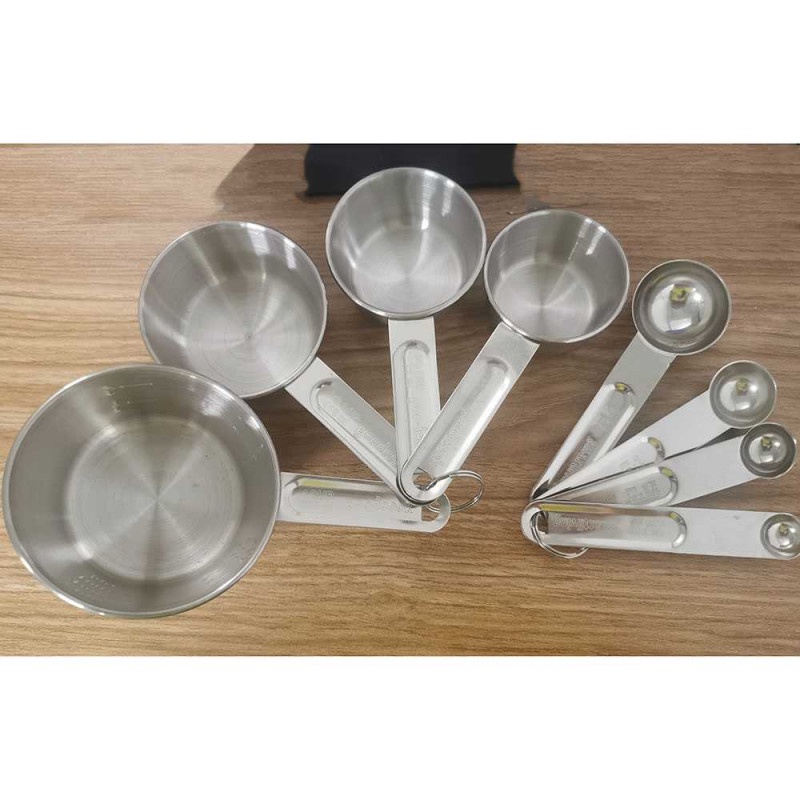 Sendok Takar Dapur 8PCS Ukur Bumbu Gula Kopi Stainless Measuring Spoon