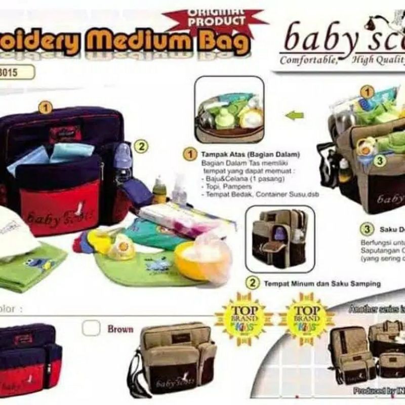 Tas bayi baby scott ISMB015 SCOTS MEDIUM