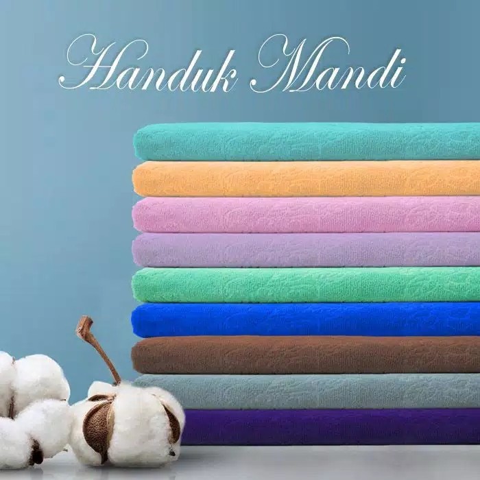 Handuk Polos Ukuran 70 x 140 cm Handuk Mandi Handuk Pantai Beach Towel