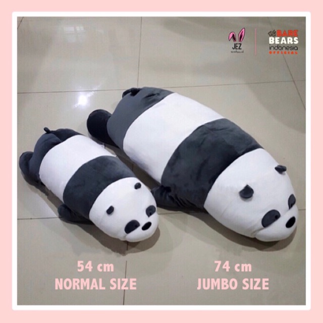 Boneka we bare bears panda jumbo size besar kado boneka beruang lucu anak miniso kado wisuda ultah