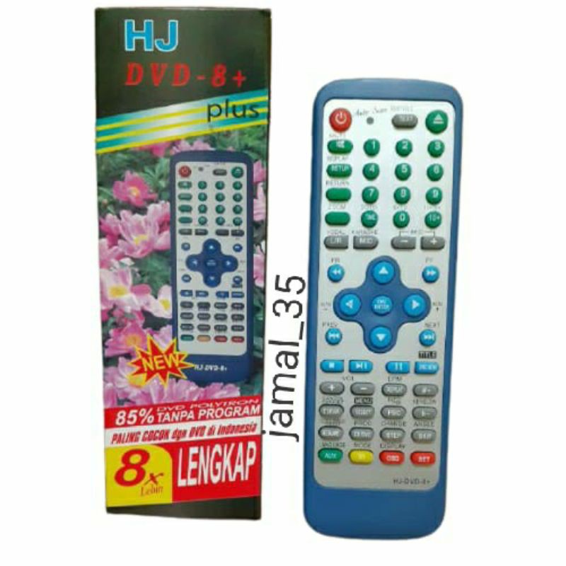 REMOTE REMOT DVD MULTI/UNIVERSAL 8X LEBIH LENGKAP