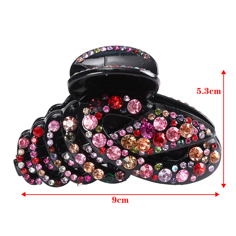 New Rhinestone Acrylic Hair Clip Wild Hairpin Fashion Retro Ponytail Hairpin Woman Hair Accessories