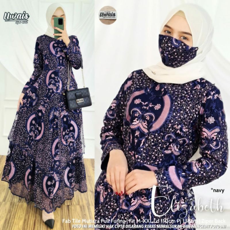 elizabeth tile dress mewah lebaran