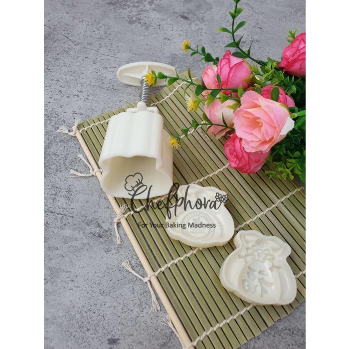 Cetakan Nastar Taiwan Kantong Uang Yuan Bao Kue Bulan Mooncake Plunger