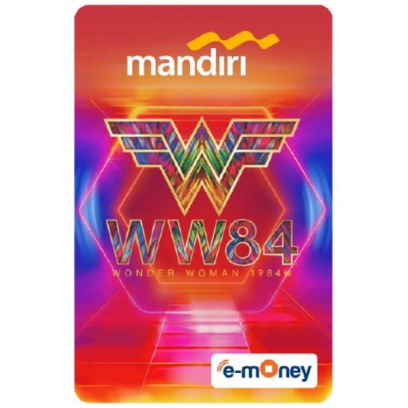 eMoney Card Wonder Woman 1984 - LOGO ORI /Like eTOLL Flazz Tapcash or Brizzi