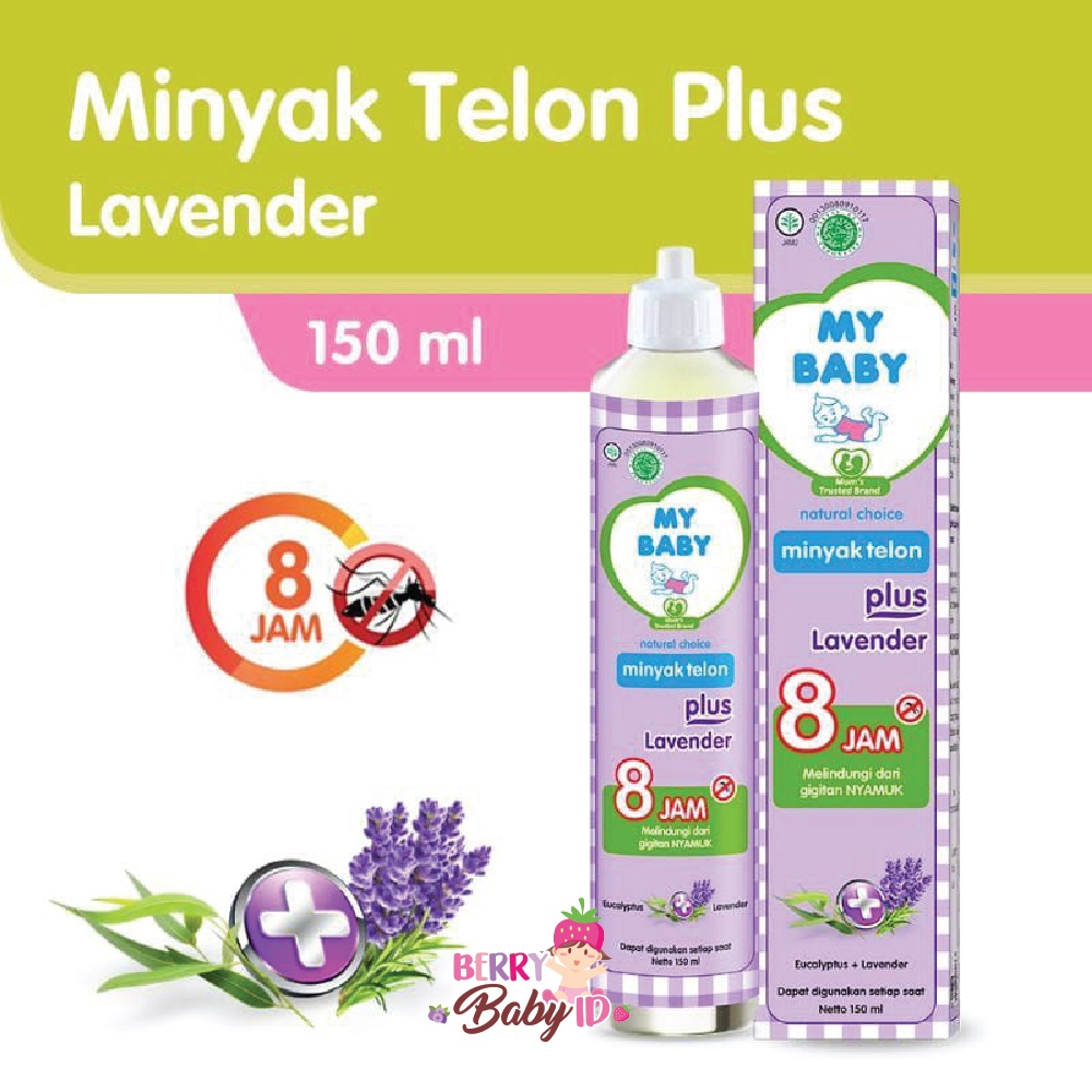 My Baby Minyak Telon Plus Lavender Herbal Anti Nyamuk Bayi Anak Berry Mart