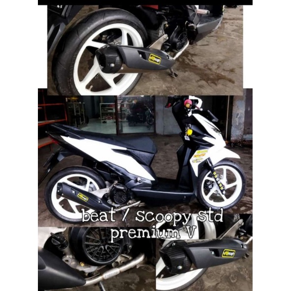 Knalpot Rob1 Beat Old Dan Beat Fi Vario 110 Cup V Premium