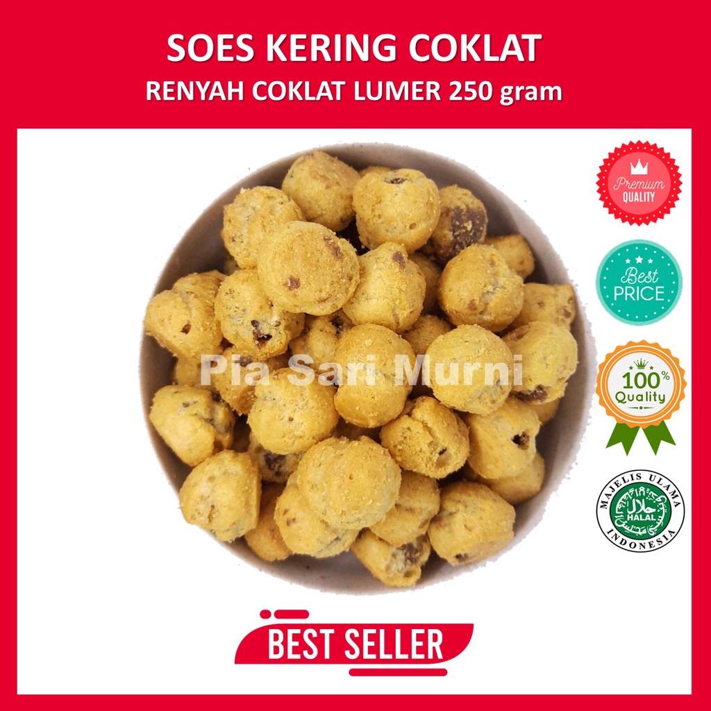 Jual Kue Soes Kering Isi Coklat Kemasan 250 Gram Renyah Enak Shopee