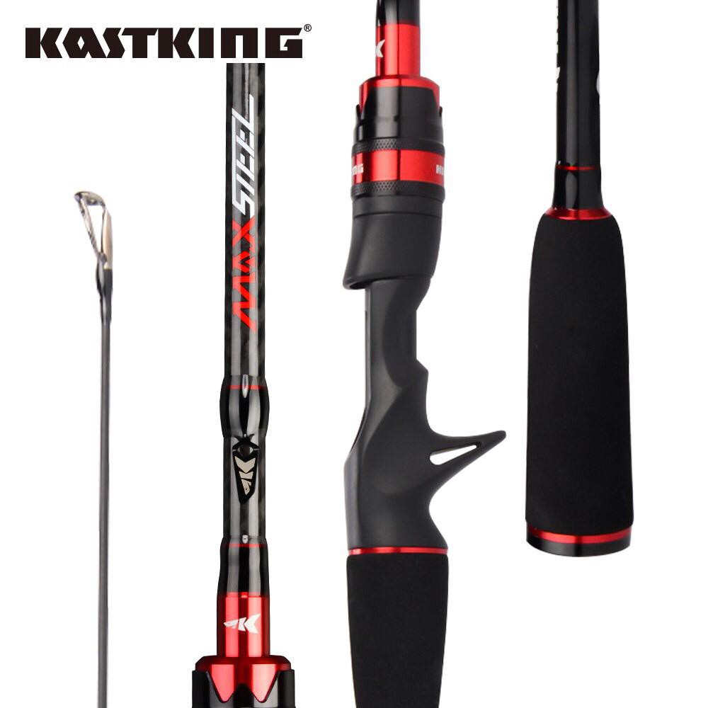 Rod Kastking Max Steel BaitCasting Spinning Joran Pancing 2pcs Ujung