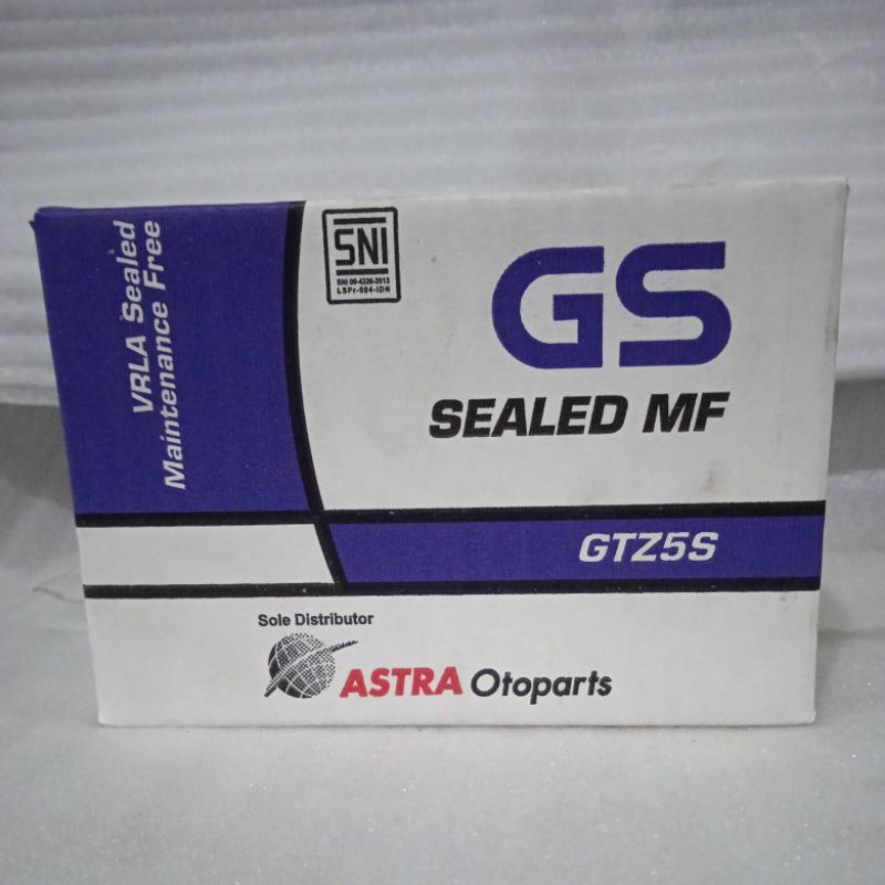 Aki kering GS Astra GTZ5S, Aki Motor Asli GS Astra