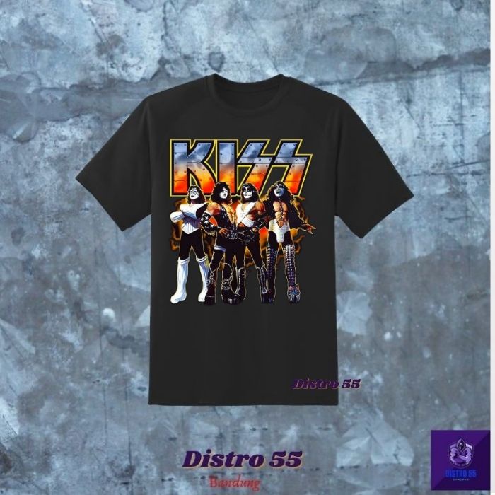 KAOS BAND KISS T-SHIRT VINTAGE (UNISEX) / KAOS GROUP BAND KISS