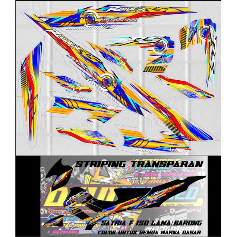 Striping satria Fu 150 lama(barong) TRANSPARAN