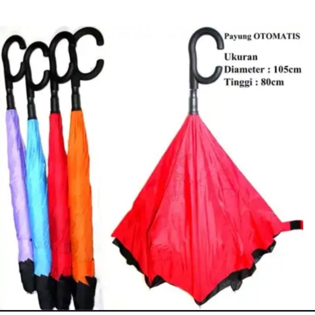 Payung Terbalik Otomatis /payung kazbrella otomatis