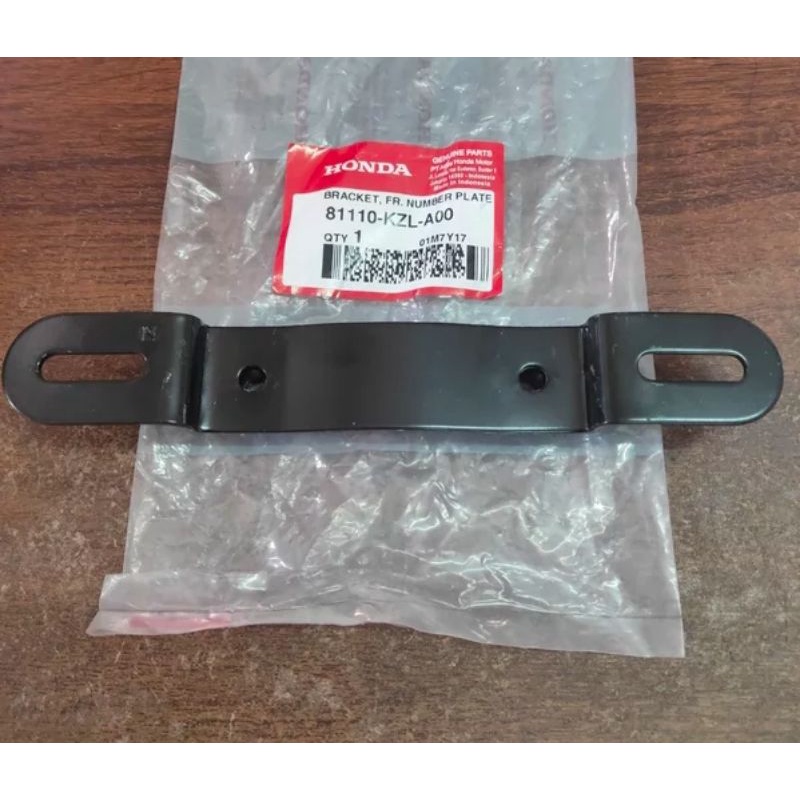 Jual Besi Dudukan Plat Nomer Bracket Fr Number Plate Honda Vario F Injeksi Ori Ahm Shopee