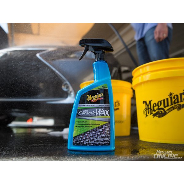 MEGUIARS Hybrid Ceramic Wax 768 Ml Spray Wax SiO2 Silica Semi Coating Efek Daun Talas MURAH